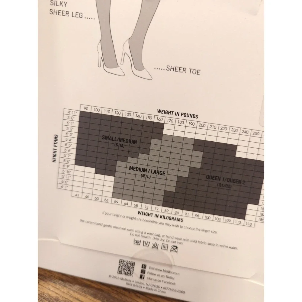 New Women's Lace‎ Top Thigh-high Stockings Silicone Honey Crystal Sheer M/L